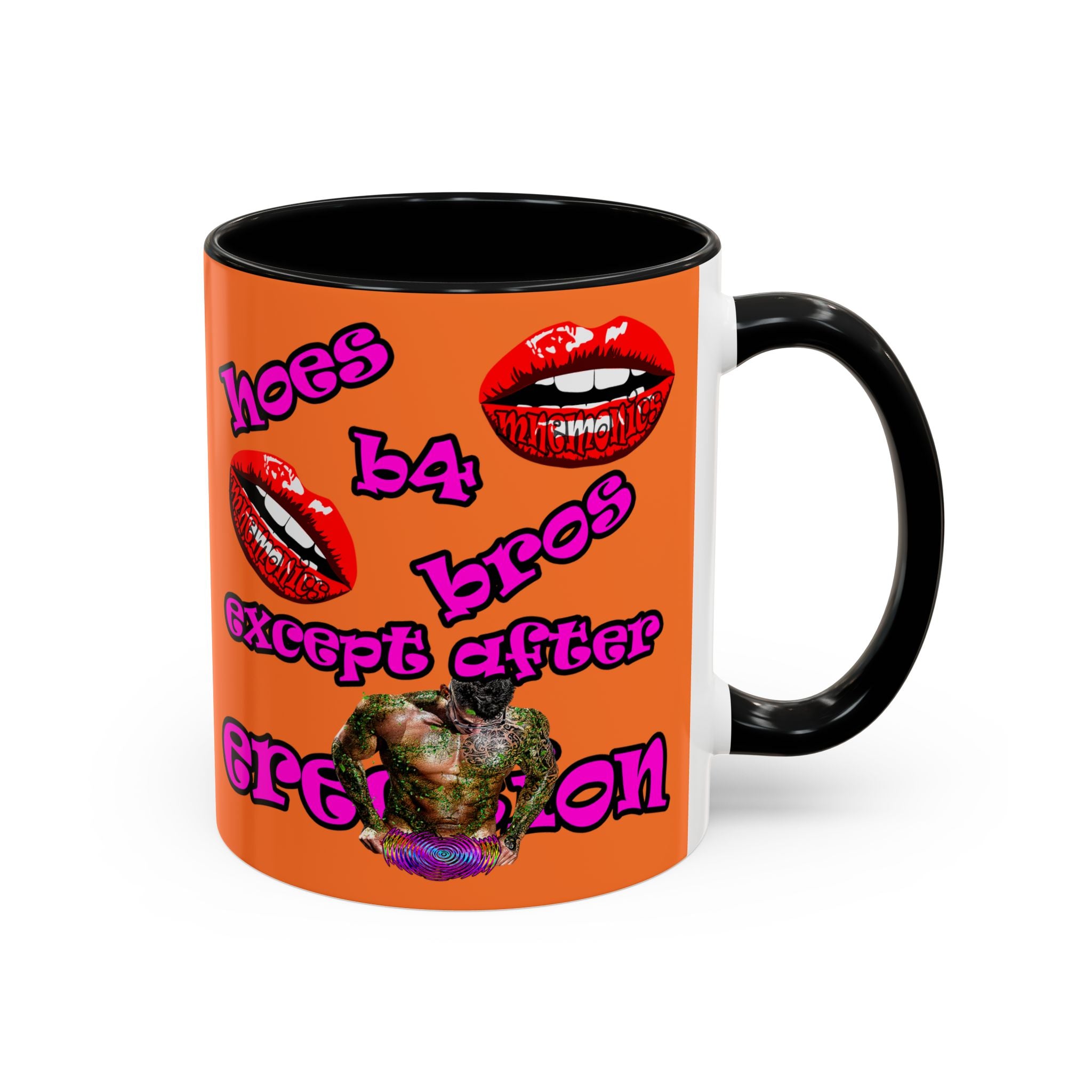 hoes b4 bros - Accent Mug (crusta)