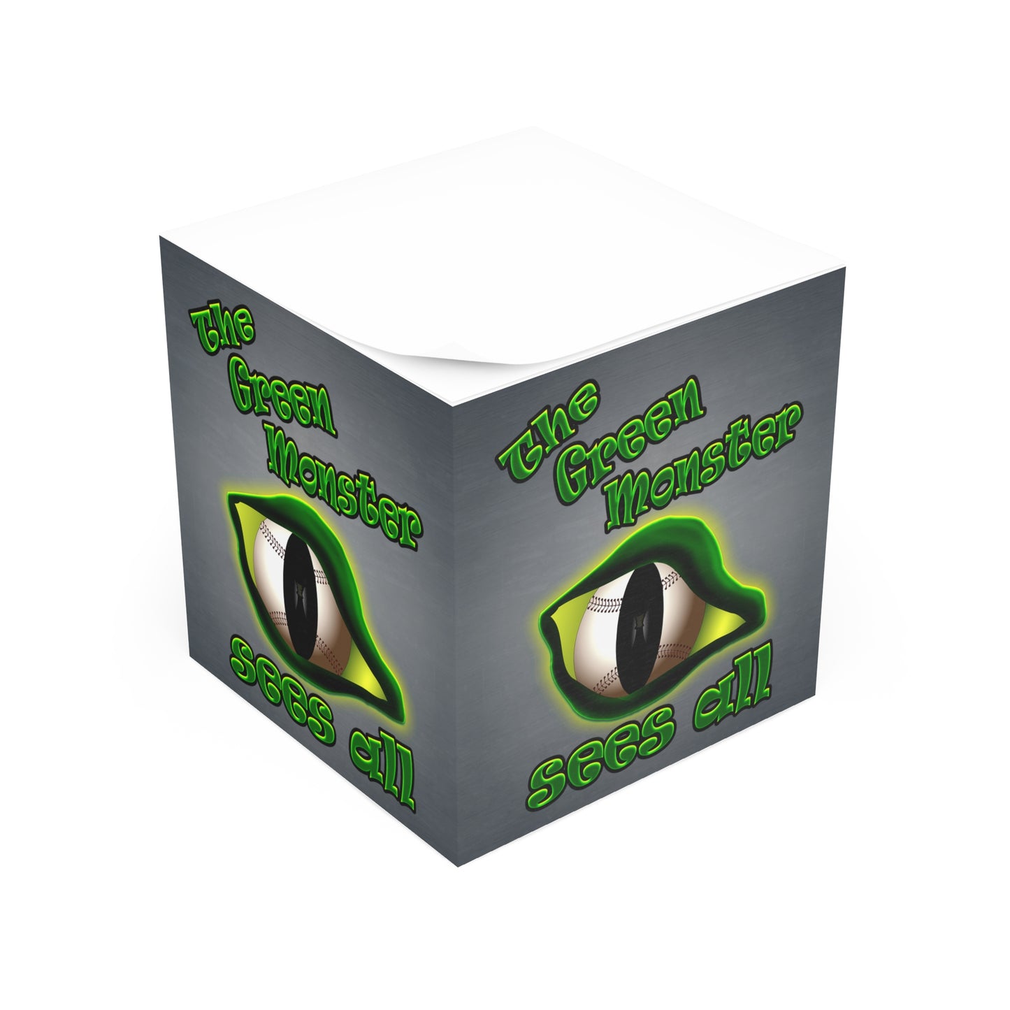 green monster - note cube (grey-light grey)