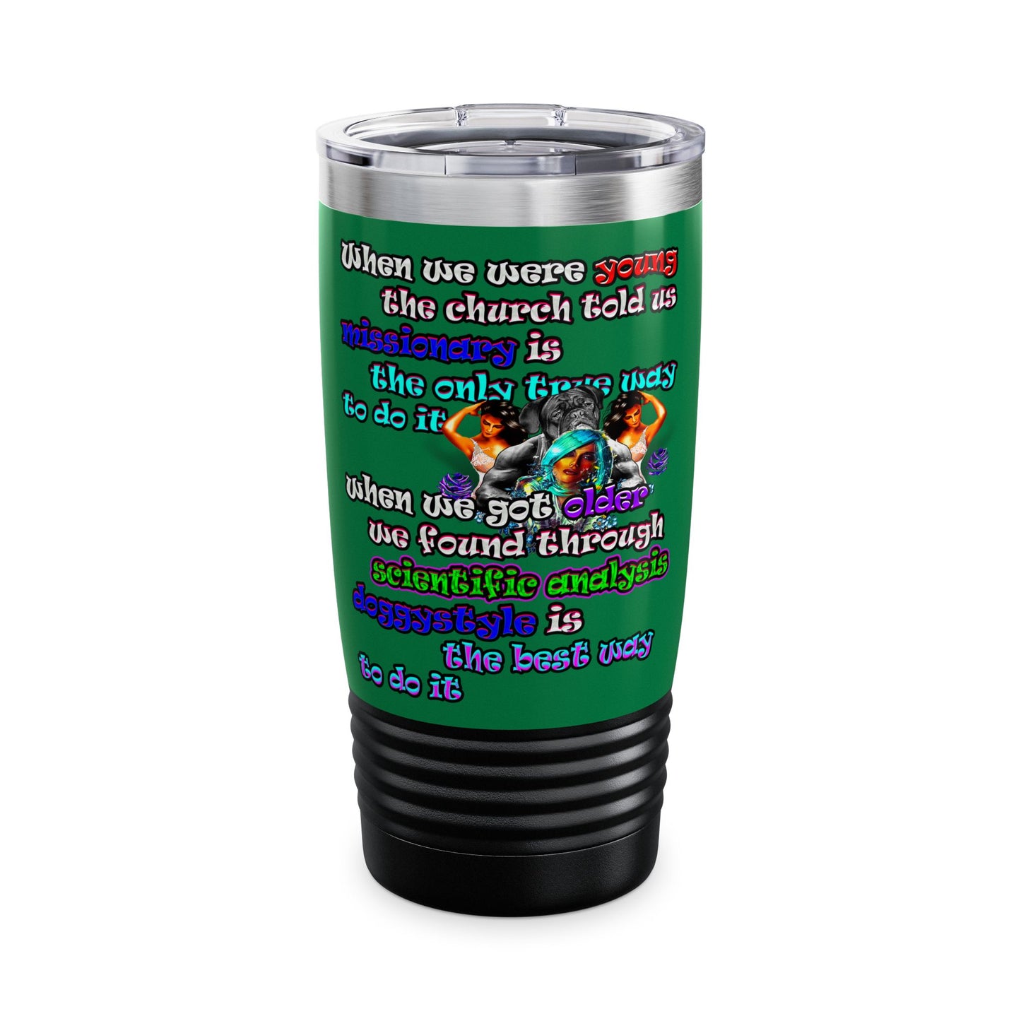 doggystyle - Ringneck Tumbler, 20oz (dark green)