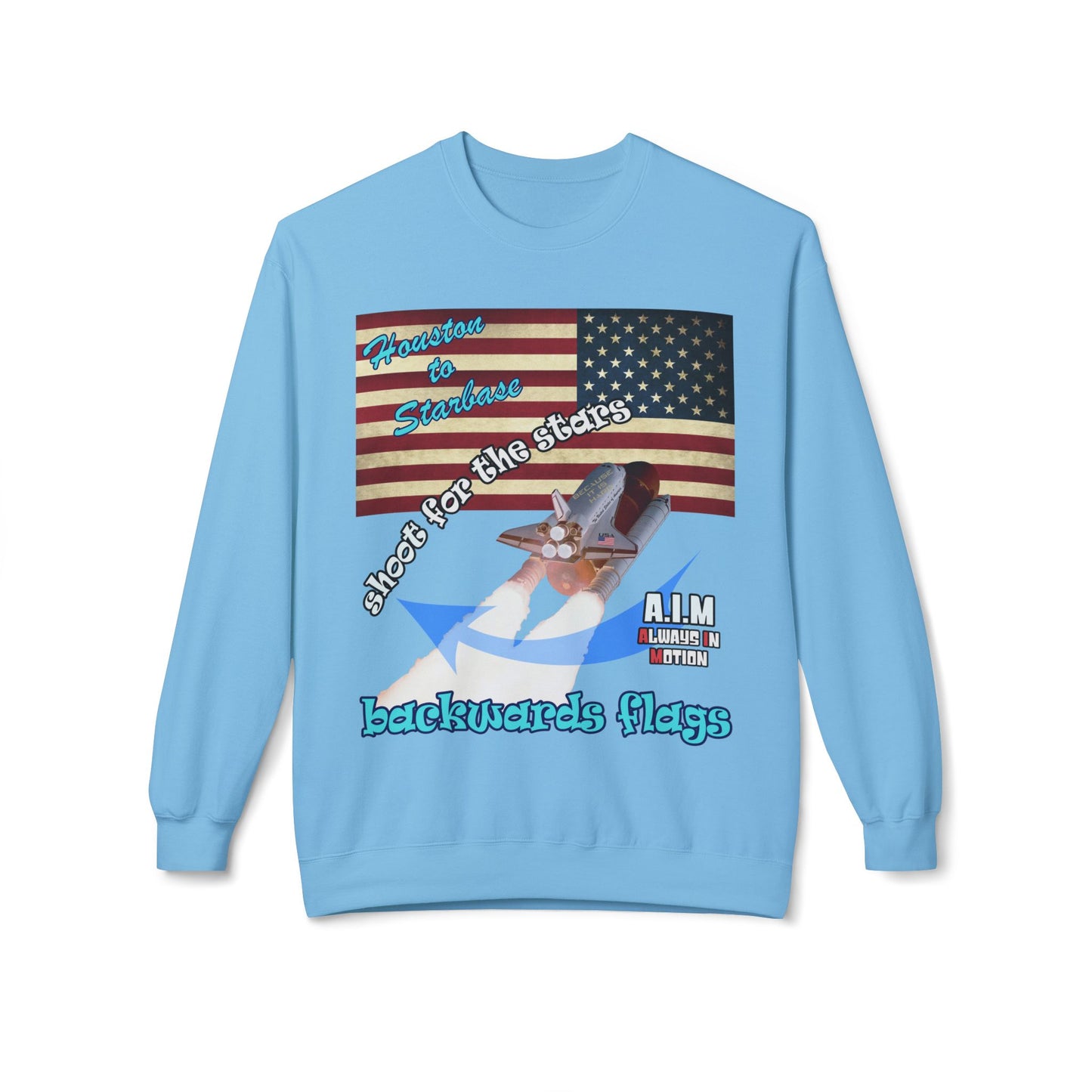 shoot for the stars - Unisex Midweight Softstyle Fleece Crewneck Sweatshirt