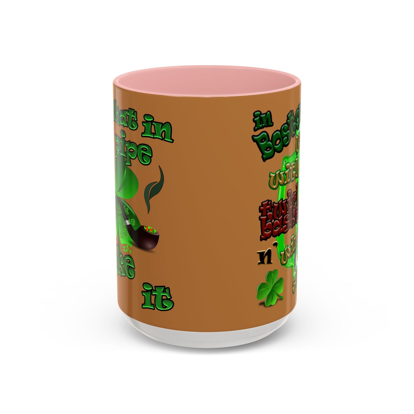 celtics logo - Accent Mug (light brown)