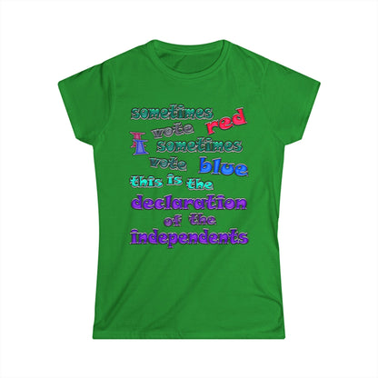declaration of the independents - Women's Softstyle Tee