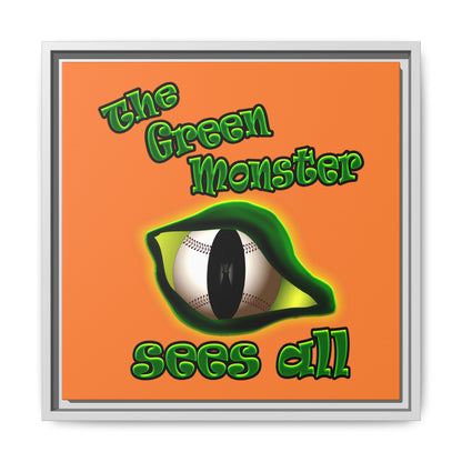 green monster - framed canvas art (crusta)