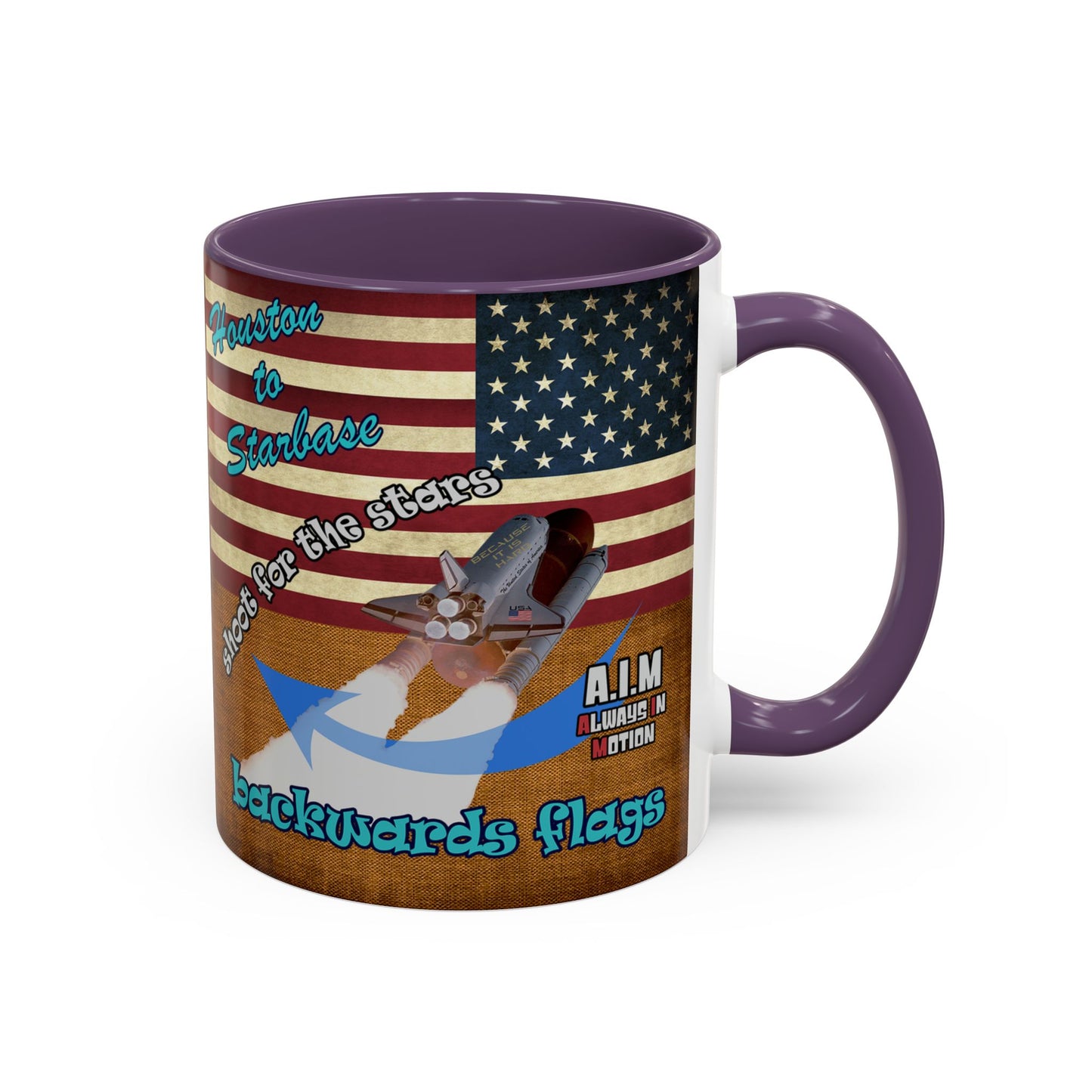 shoot for the stars - Accent Mug (brown papyrus)