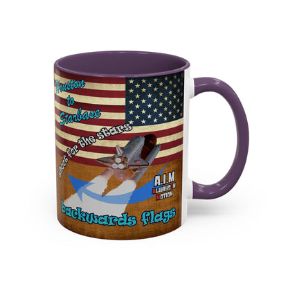 shoot for the stars - Accent Mug (brown papyrus)