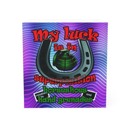 my luck - note cube (purple wave)