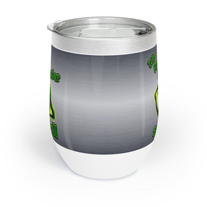 green monster - Chill Wine Tumbler (brushed nickel)