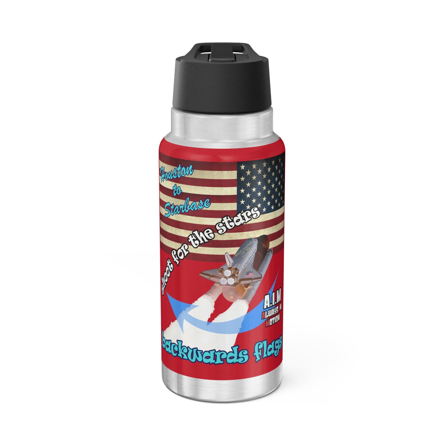 shoot for the stars - Gator Tumbler, 32oz (dark red)