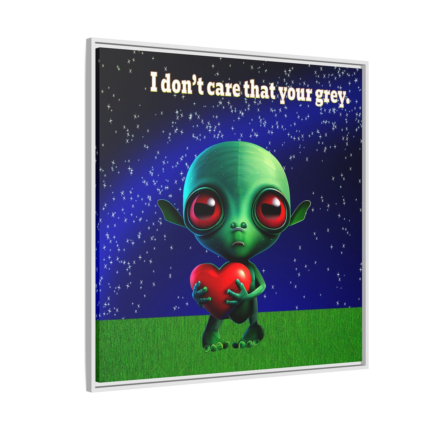I don't care that your grey - framed canvas art ('snoops' background)