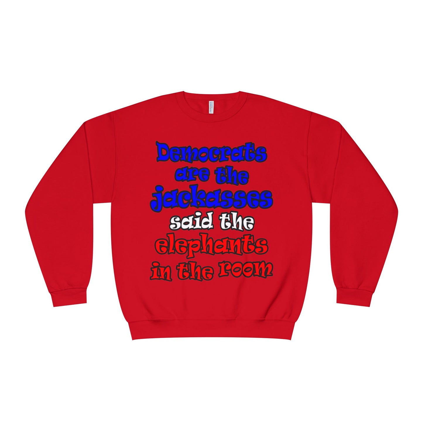 donkeys and elephants - Unisex NuBlend® Crewneck Sweatshirt