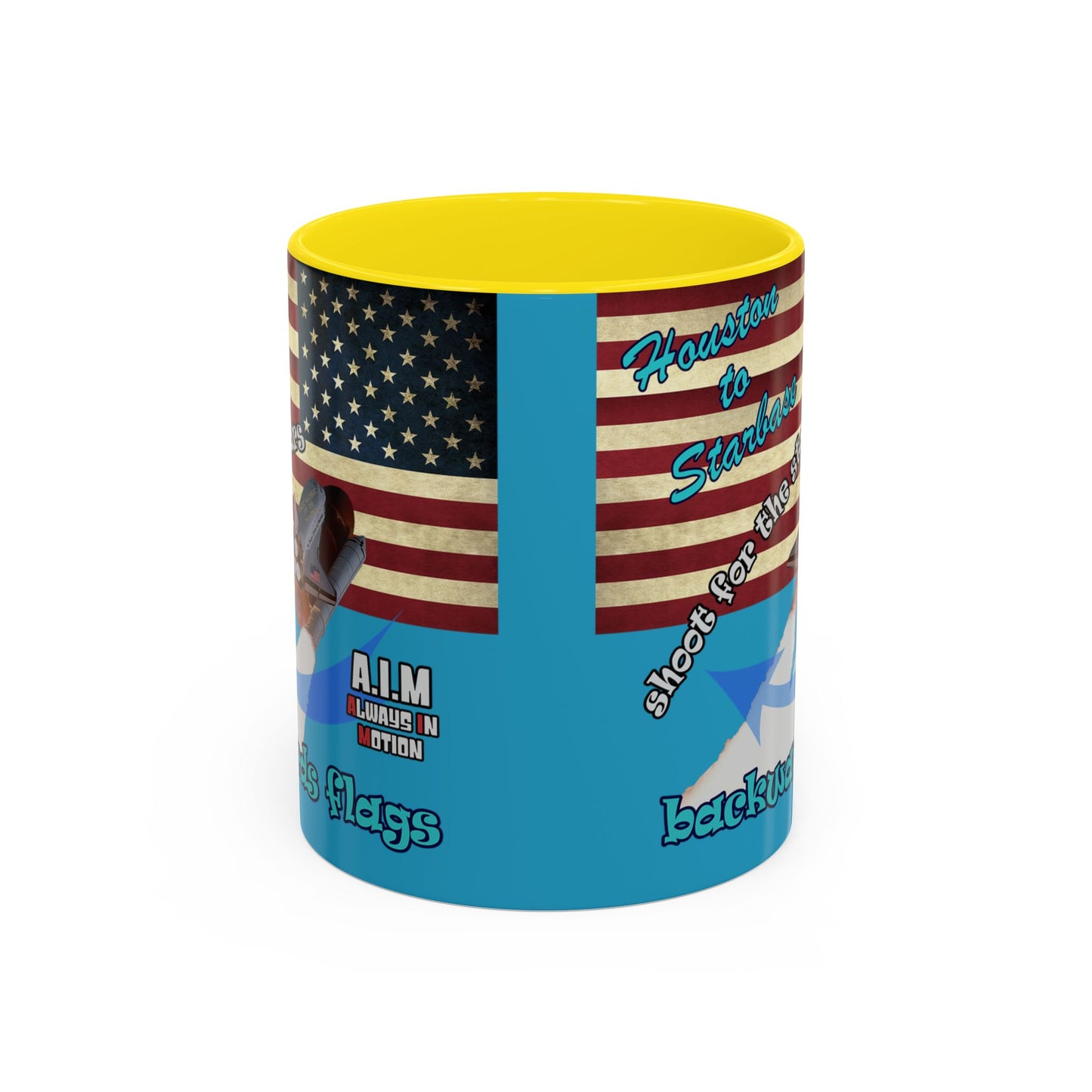 shoot for the stars - Accent Mug (turquoise)