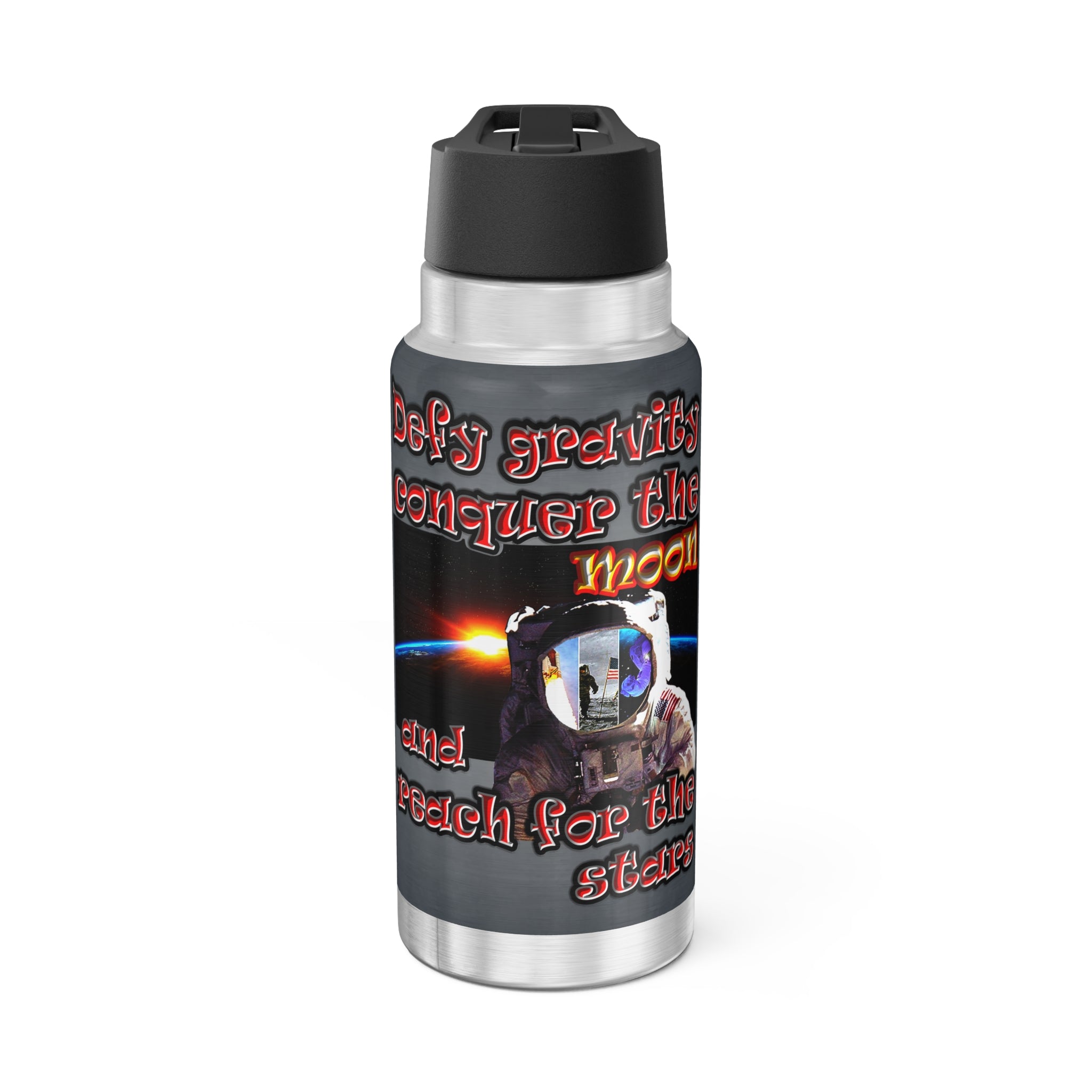 defy conquer reach - Gator Tumbler, 32oz  (grey-light grey)