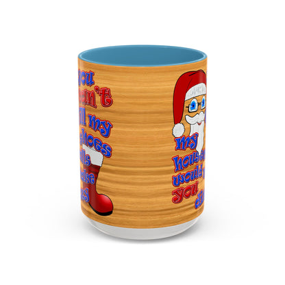 santa's shoes - Accent Mug (butterscotch wood finish)
