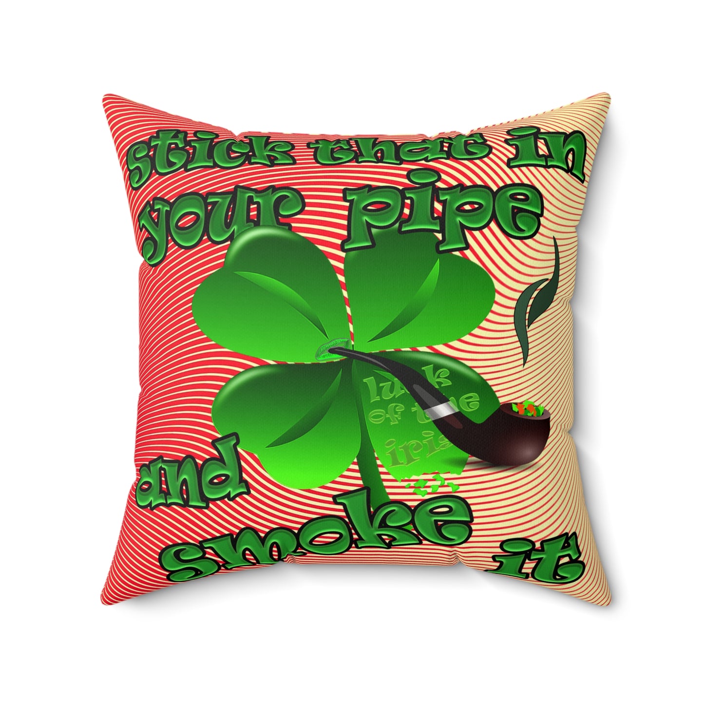 celtics logo - Faux Suede Square Pillow - (yellow-orange wave)