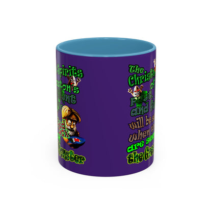 christmas spirits of boston - Accent Mug (purple)