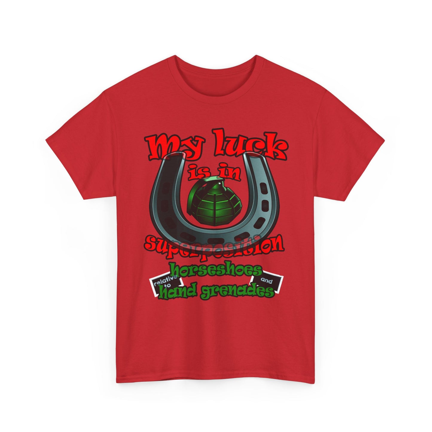 my luck - Unisex Heavy Cotton Tee