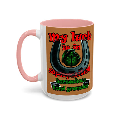 my luck - Accent Mug (light brown)