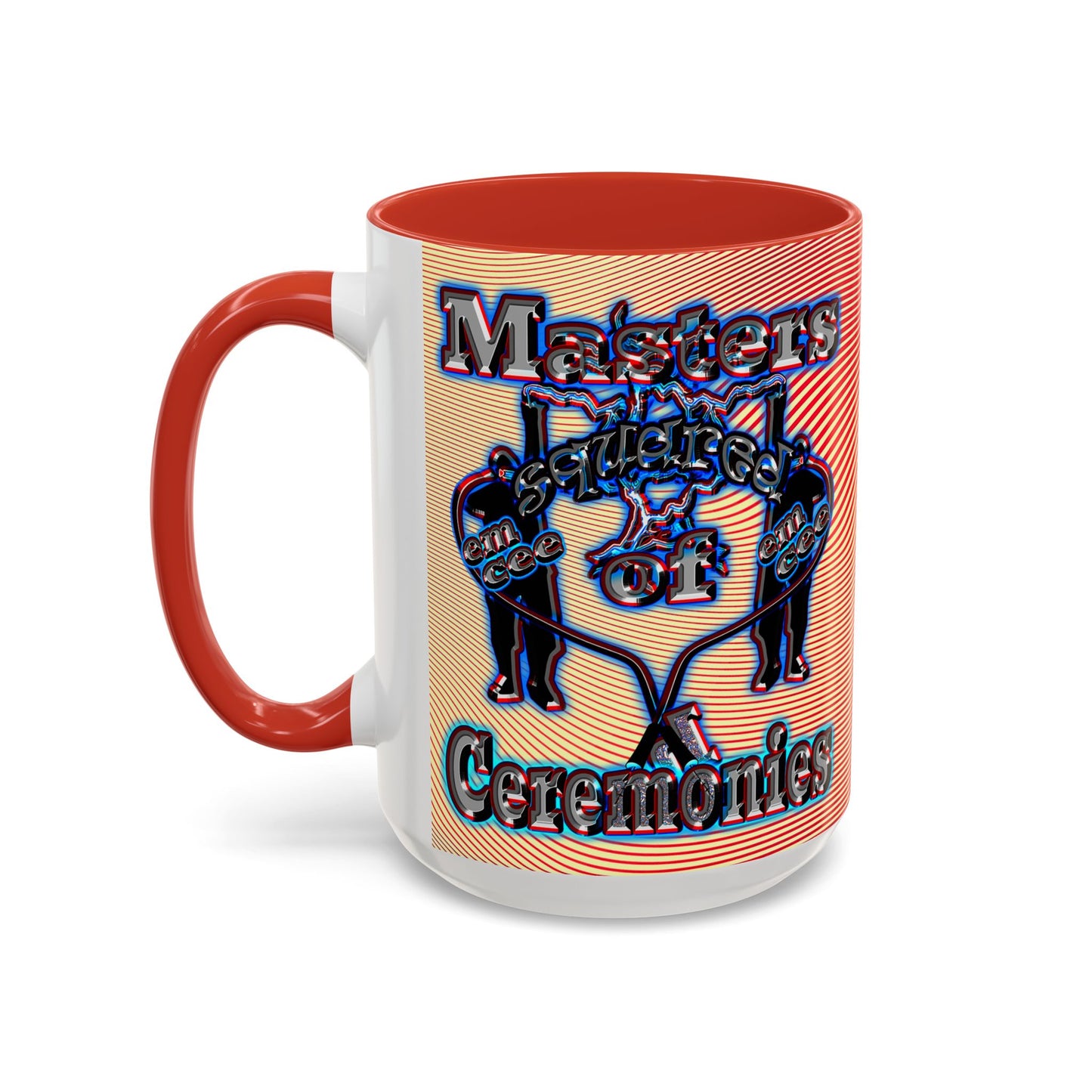em cee squared - Accent Mug (yellow-orange wave)