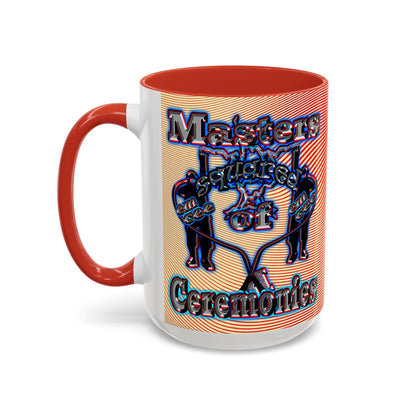 em cee squared - Accent Mug (yellow-orange wave)