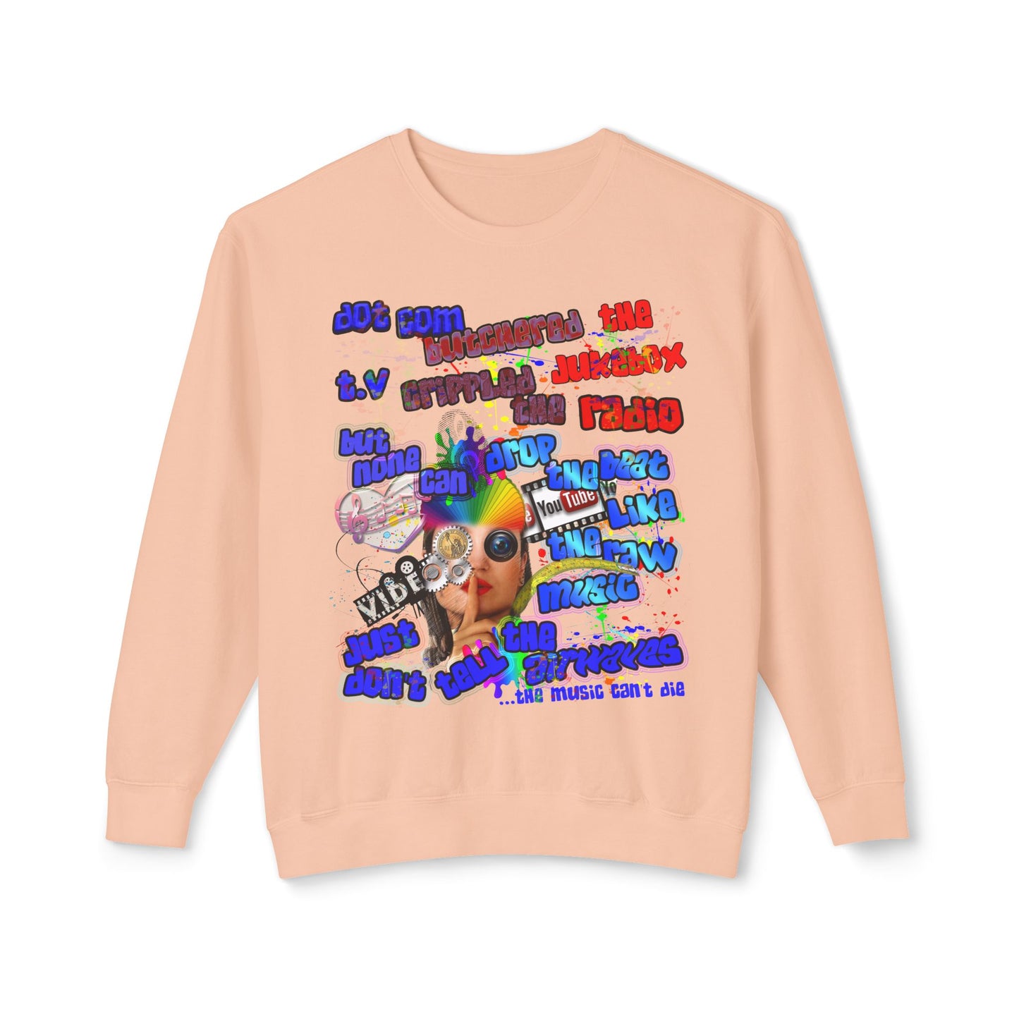 drop the beat - Unisex Lightweight Crewneck Sweatshirt