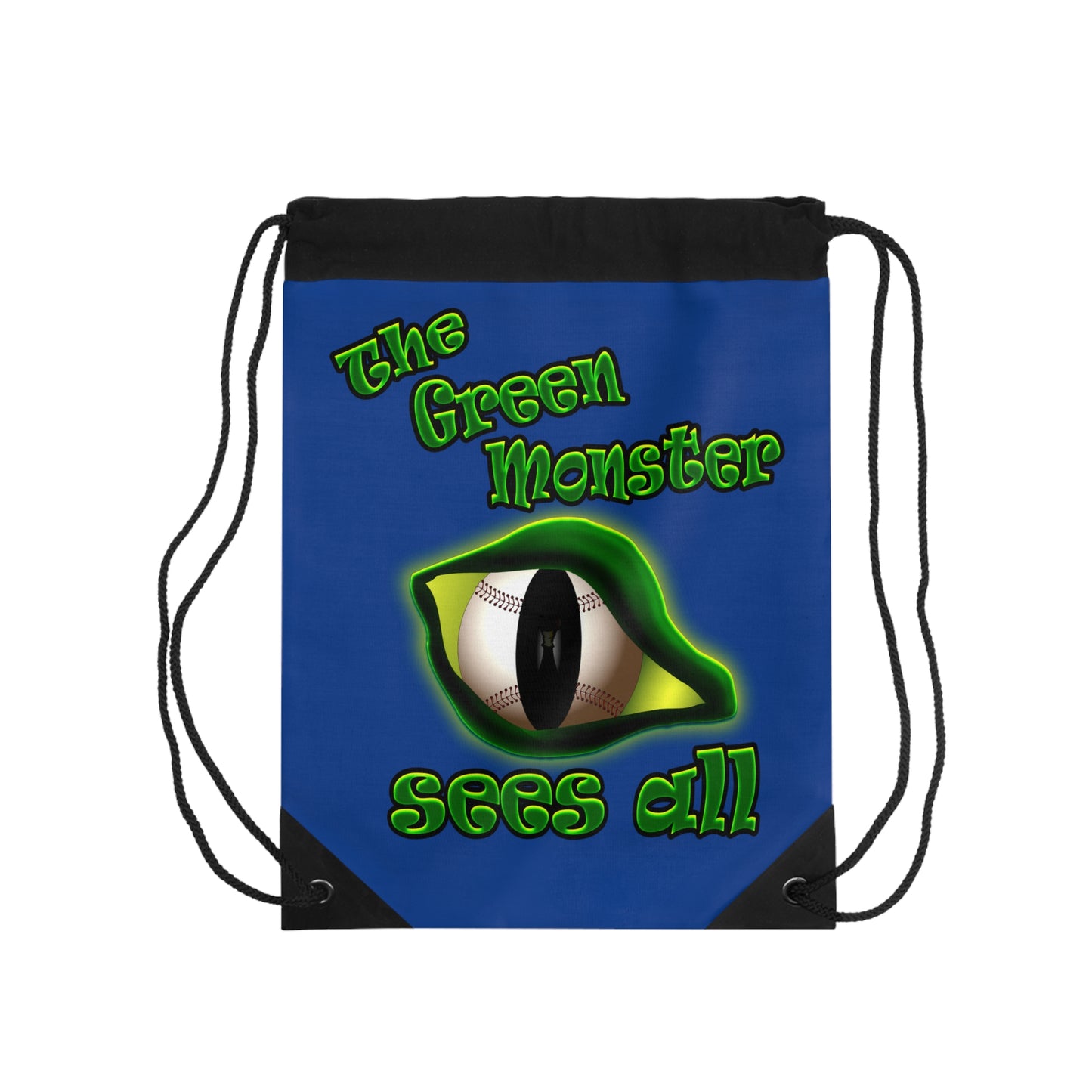 green monster - Drawstring Bag (dark blue)