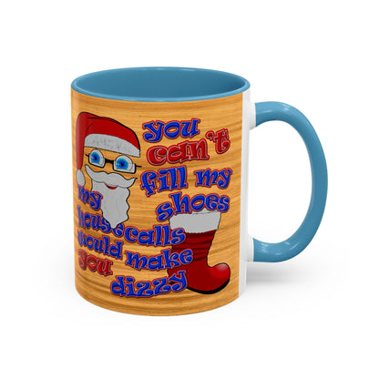 santa's shoes - Accent Mug (butterscotch wood finish)