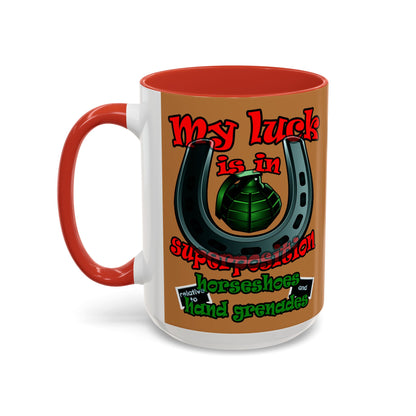 my luck - Accent Mug (light brown)