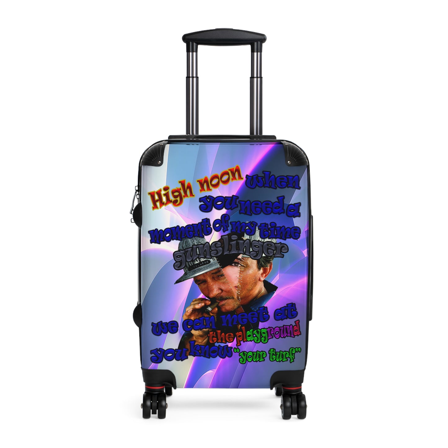 high noon - Suitcase (grey-pink wave)