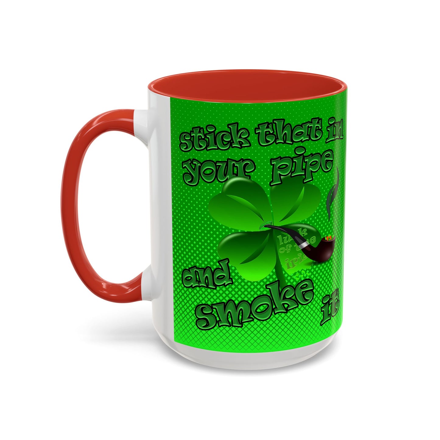 celtics logo - Accent Mug (logo green)