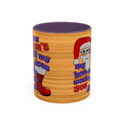 santa's shoes - Accent Mug (butterscotch wood finish)