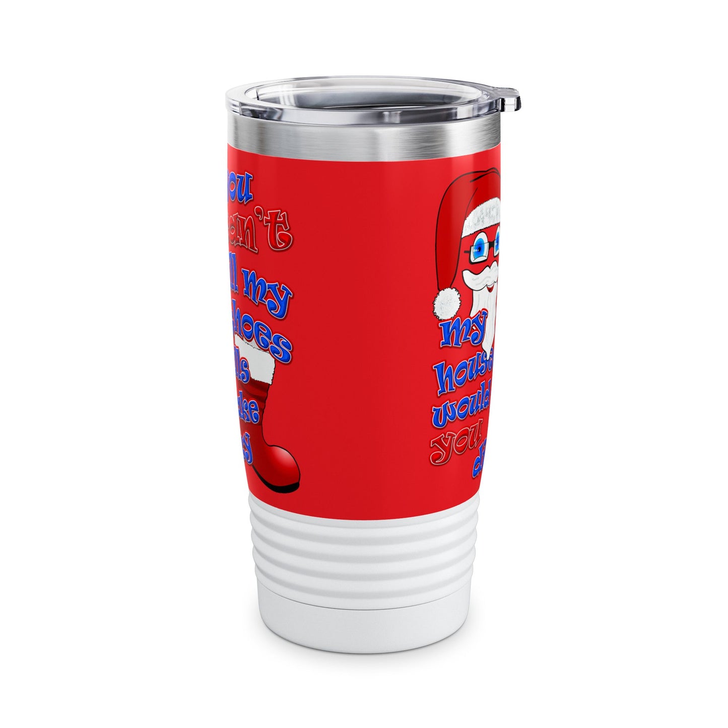 santa's shoes - Ringneck Tumbler, 20oz (red)