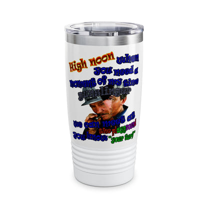 high noon - Ringneck Tumbler, 20oz (white)