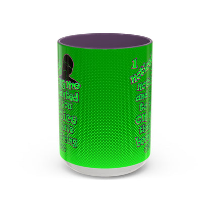 noticed you noticing - Accent Mug (logo green)