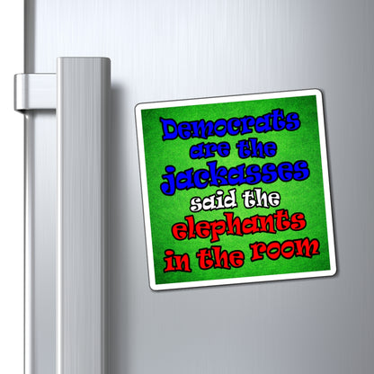 donkeys and elephants - Magnets - (green turf)