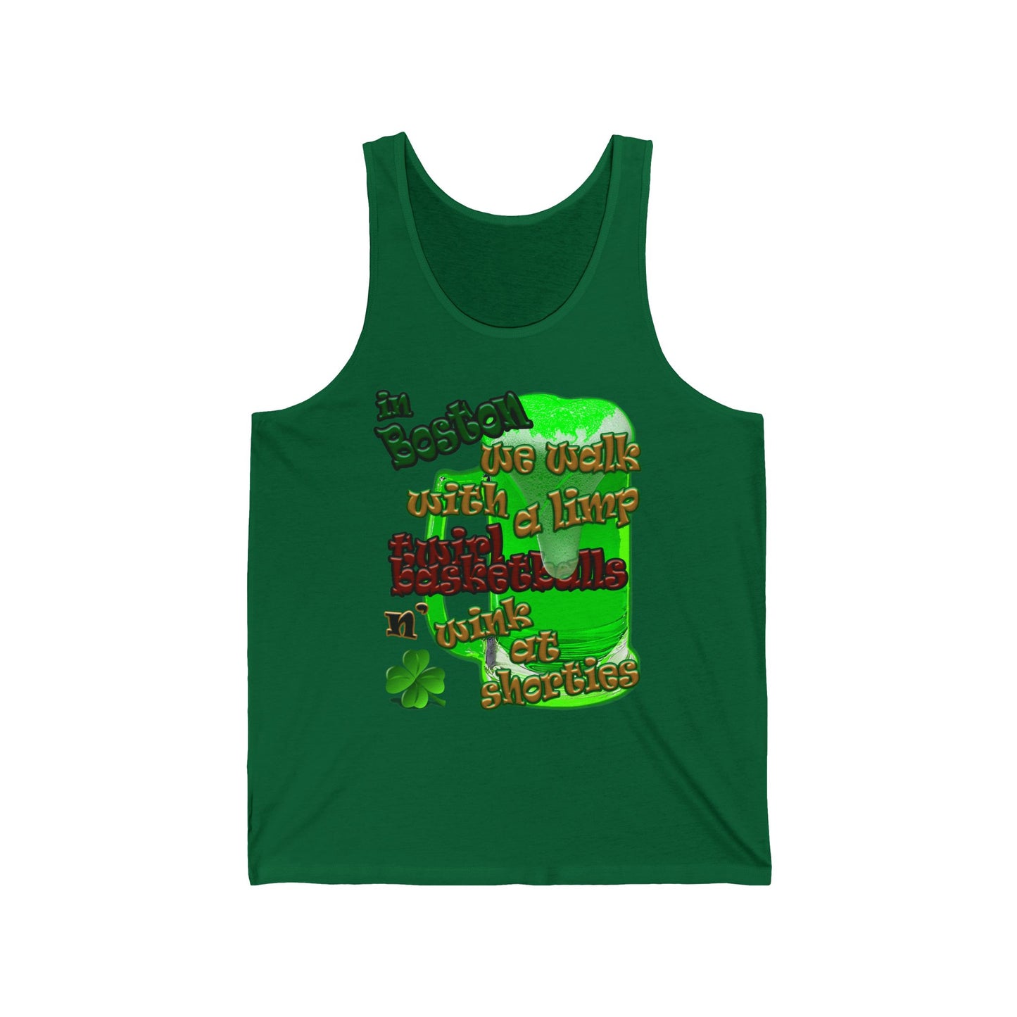celtics logo - Unisex Jersey Tank