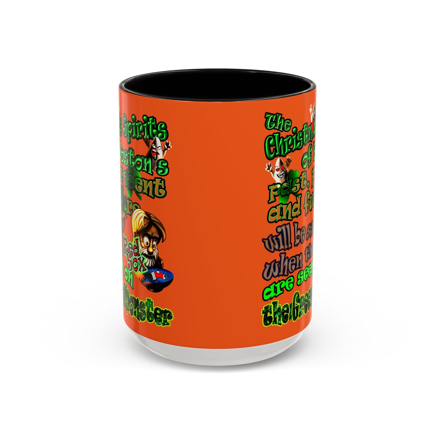 christmas spirits of boston - Accent Mug (orange)