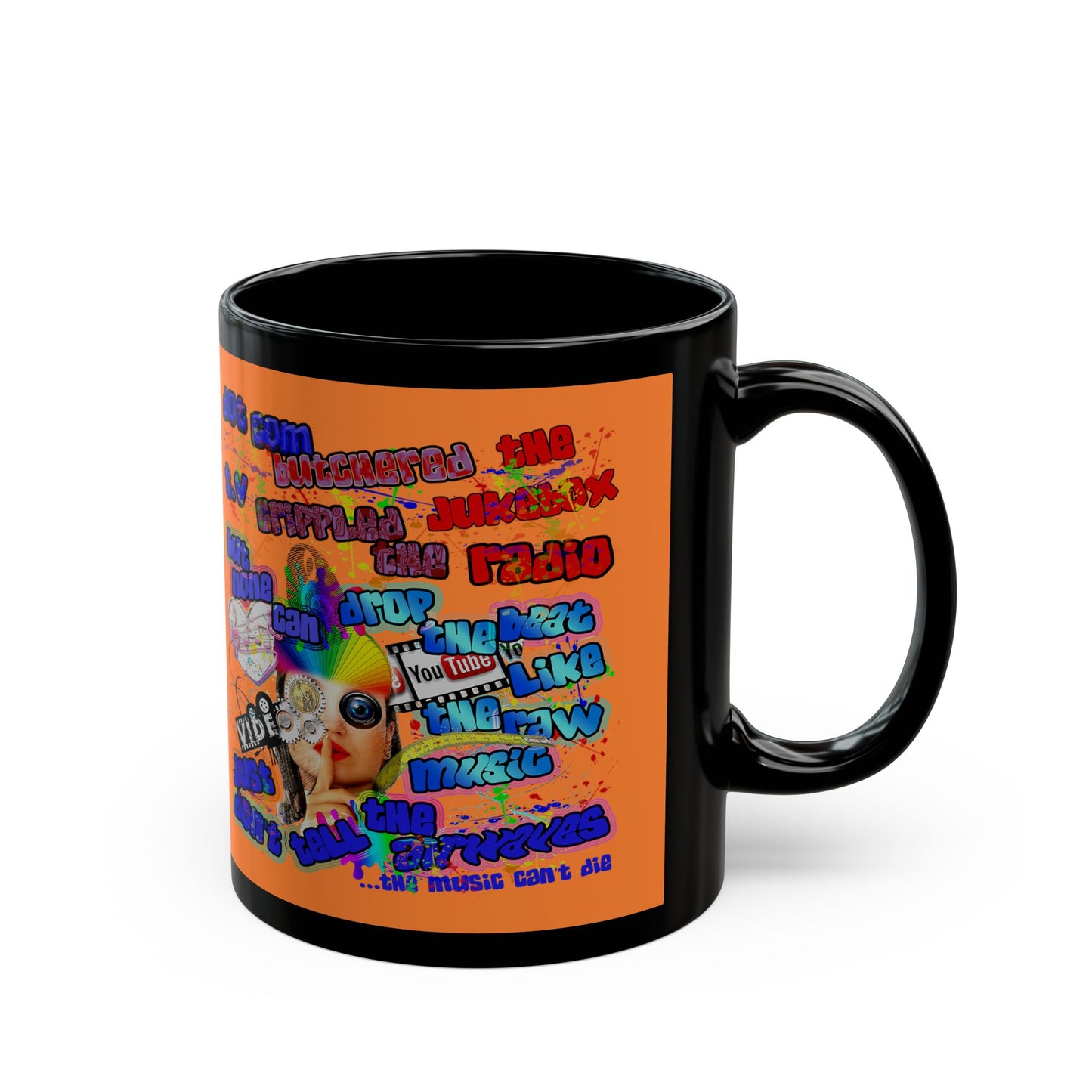 drop the beat - Black Mug (crusta)