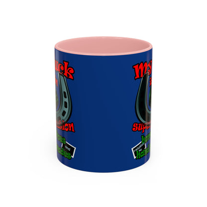 my luck - Accent Mug (dark blue)