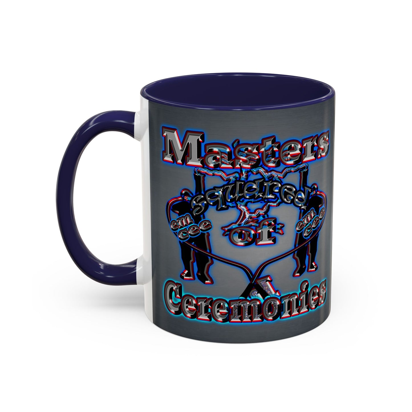 em cee squared - Accent Mug (grey-light grey)