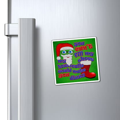 santa's shoes - Magnets - (green turf)