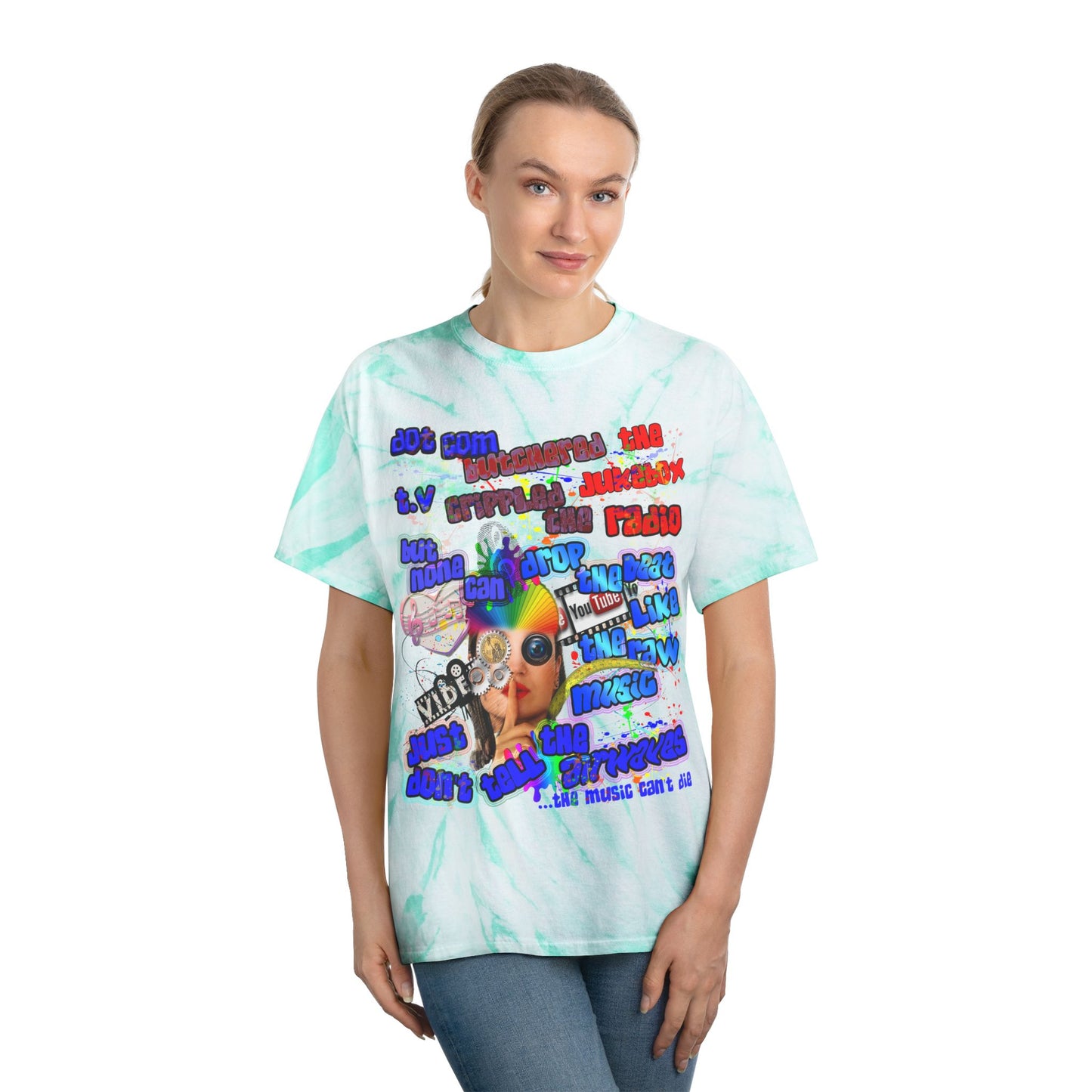 drop the beat - Tie-Dye Tee, Cyclone
