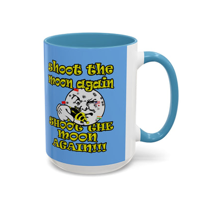 shoot the moon again - Accent Mug (light blue)