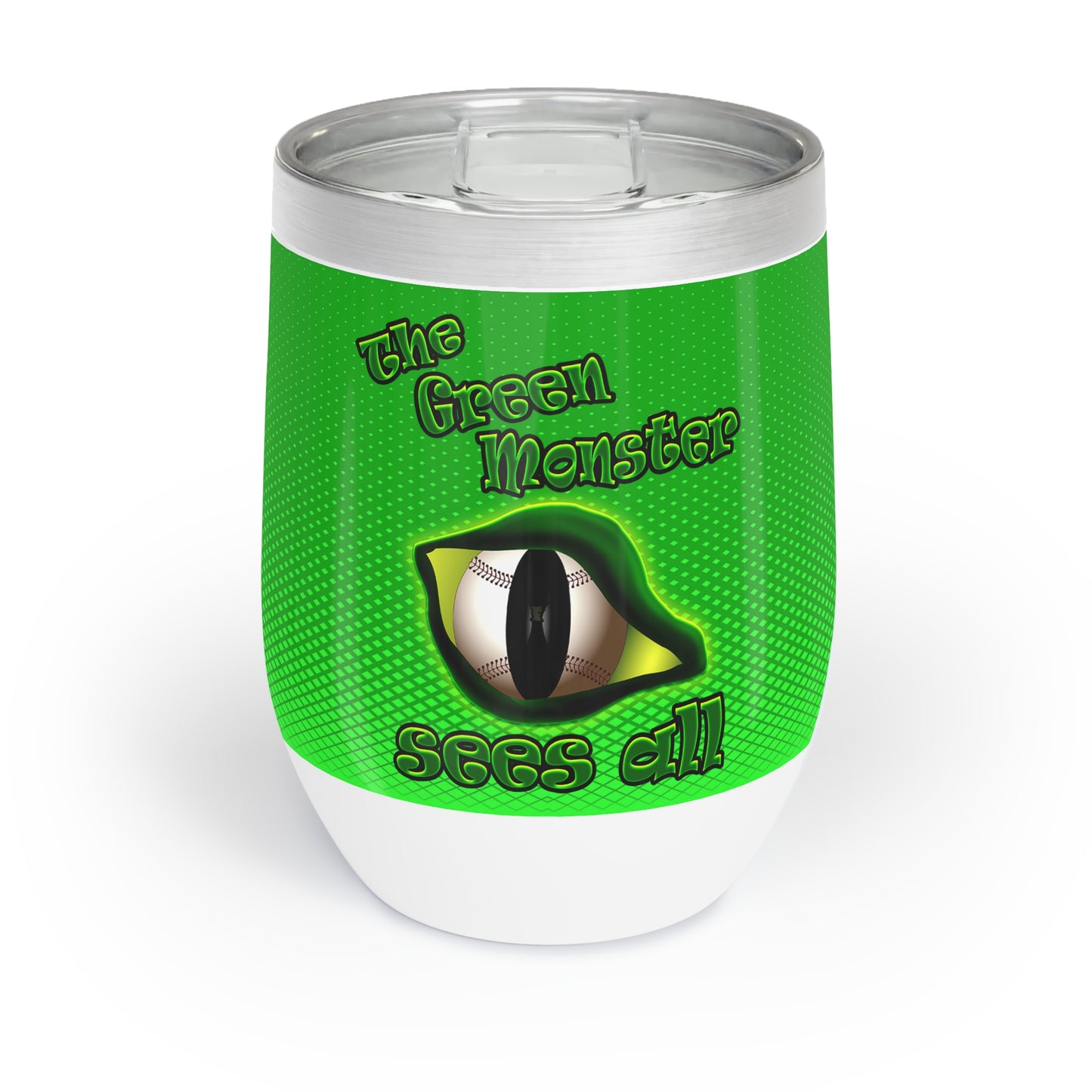 green monster - Chill Wine Tumbler (logo green)