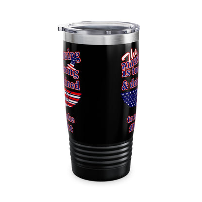 american wing - Ringneck Tumbler, 20oz (black)