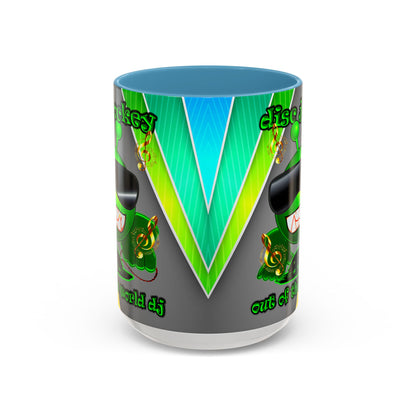 disc jockey - Accent Mug (rainbow split)