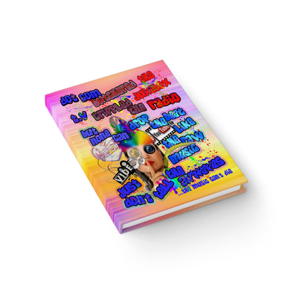 drop the beat - journal-lined (color blur)