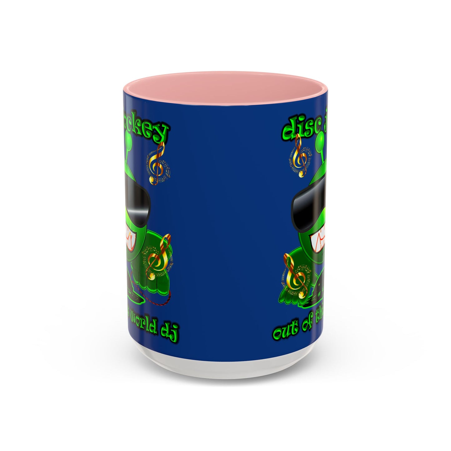 disc jockey - Accent Mug (dark blue)
