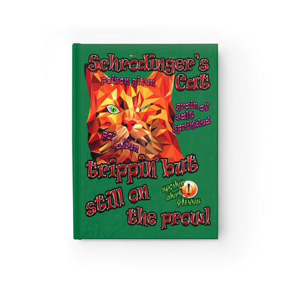 schrodinger's cat - journal-blank (dark green)