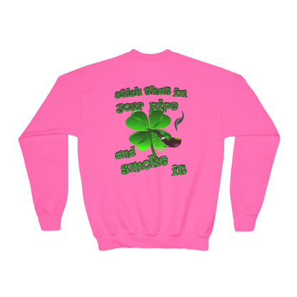 celtics logo - Youth Crewneck Sweatshirt