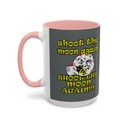 shoot the moon again - Accent Mug (dark grey)